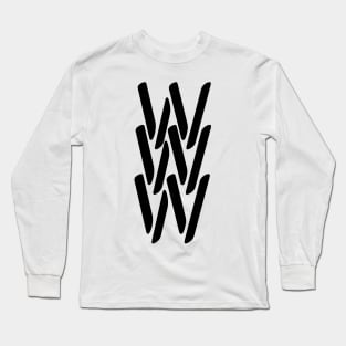 Strange design, Black design Long Sleeve T-Shirt